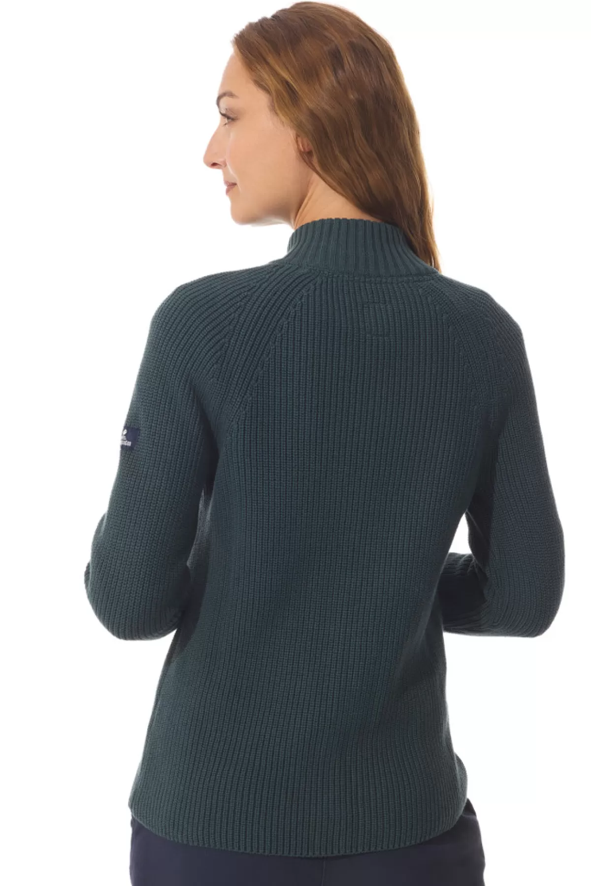 Women Mousqueton Full Zip Fisherman's Cardigan