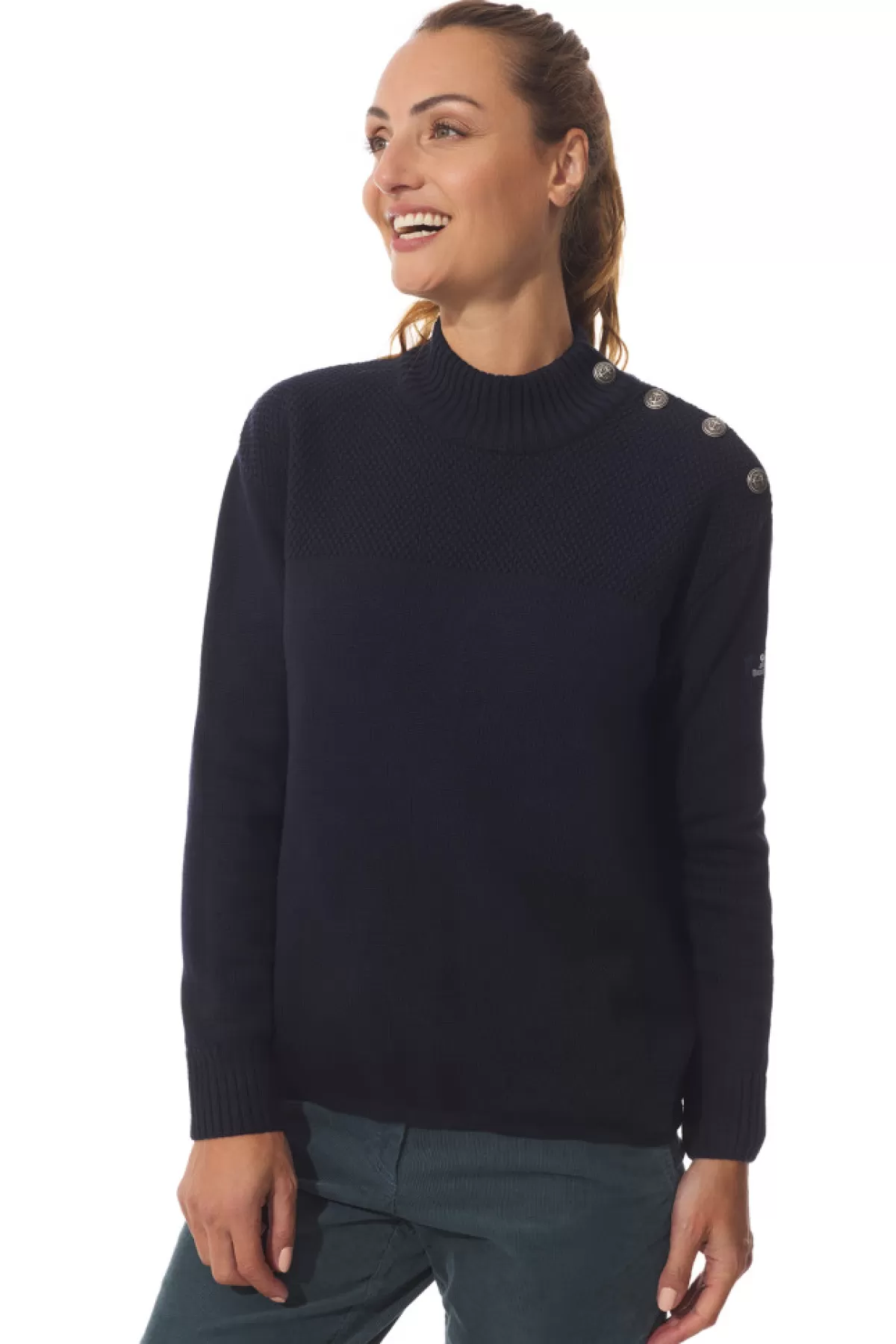 Women Mousqueton High Collar Jumper