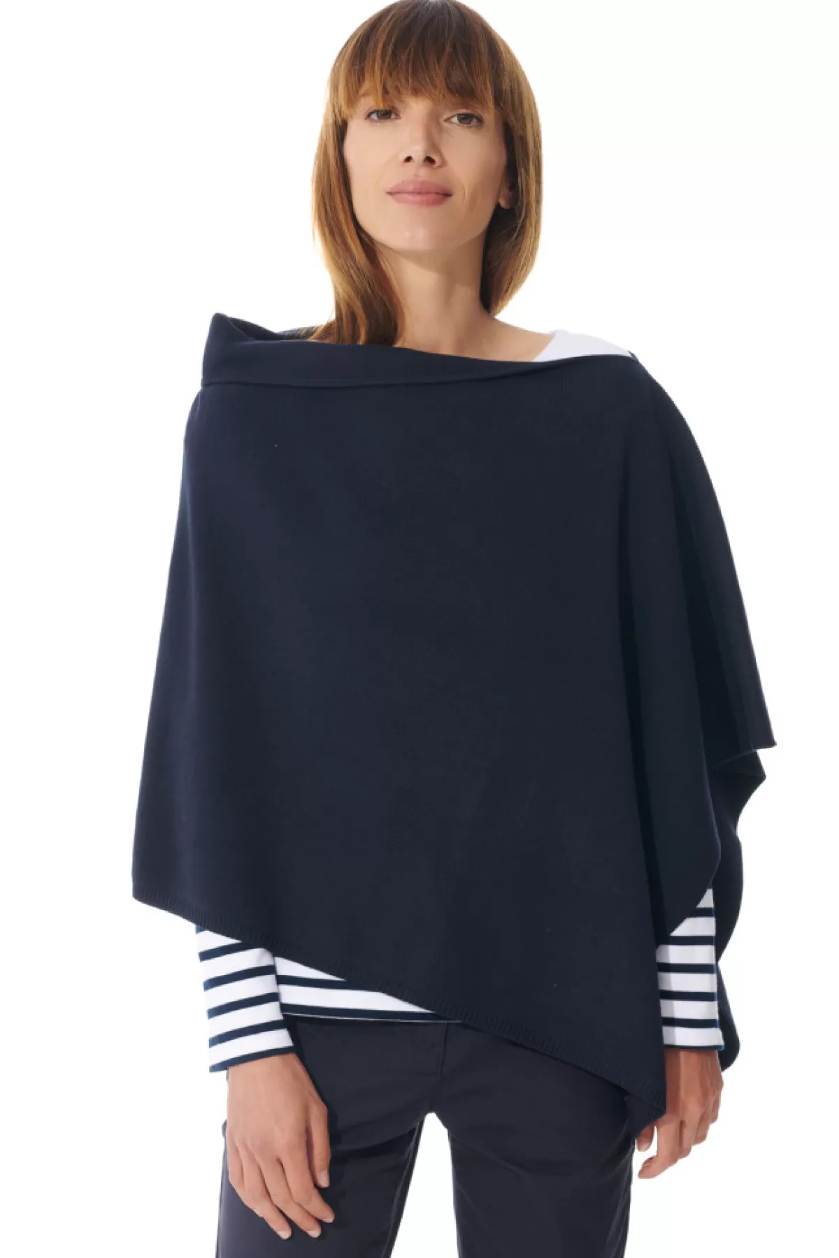 Women Mousqueton Poncho Uni