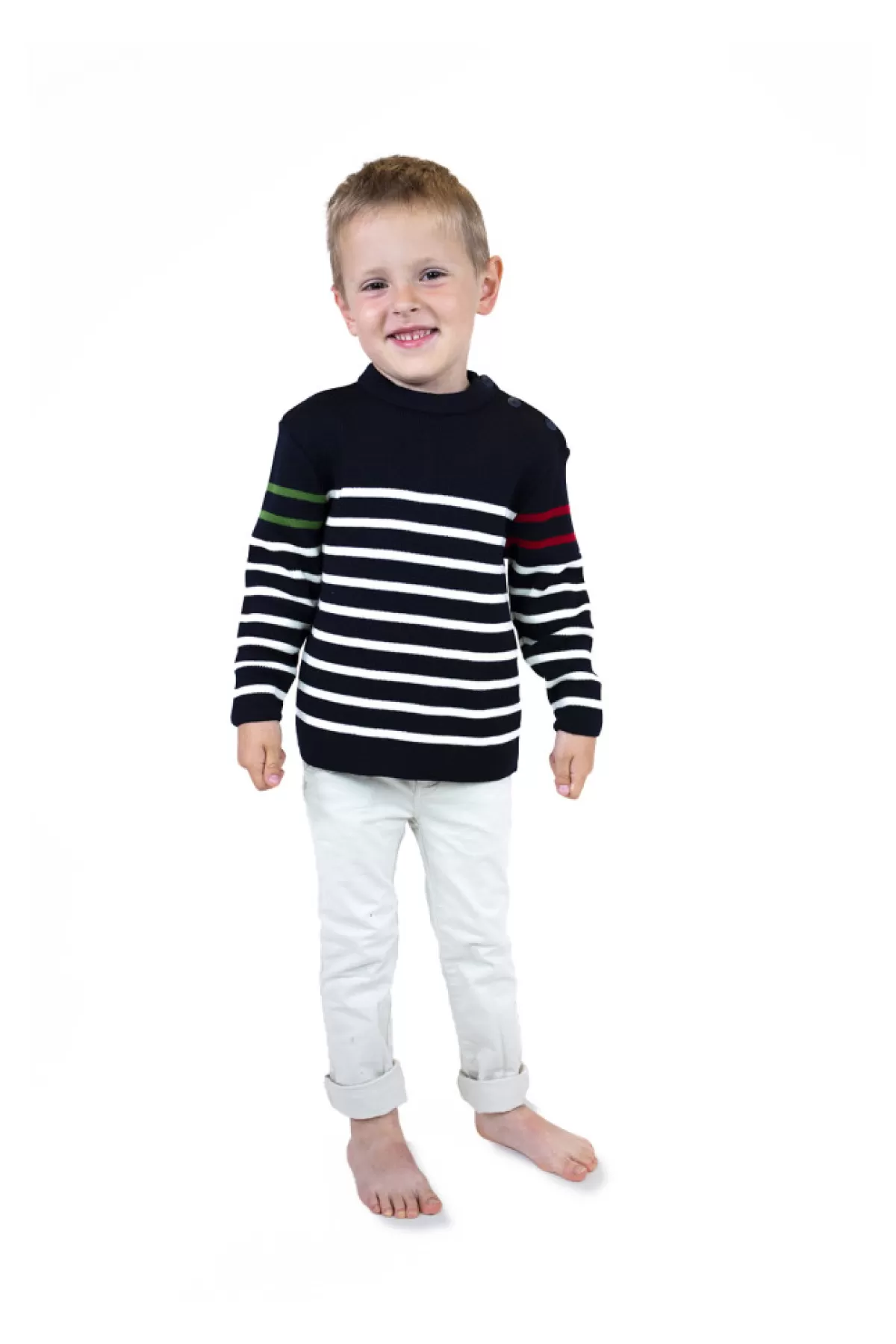 Kids Mousqueton Pull Marin Enfant Uni