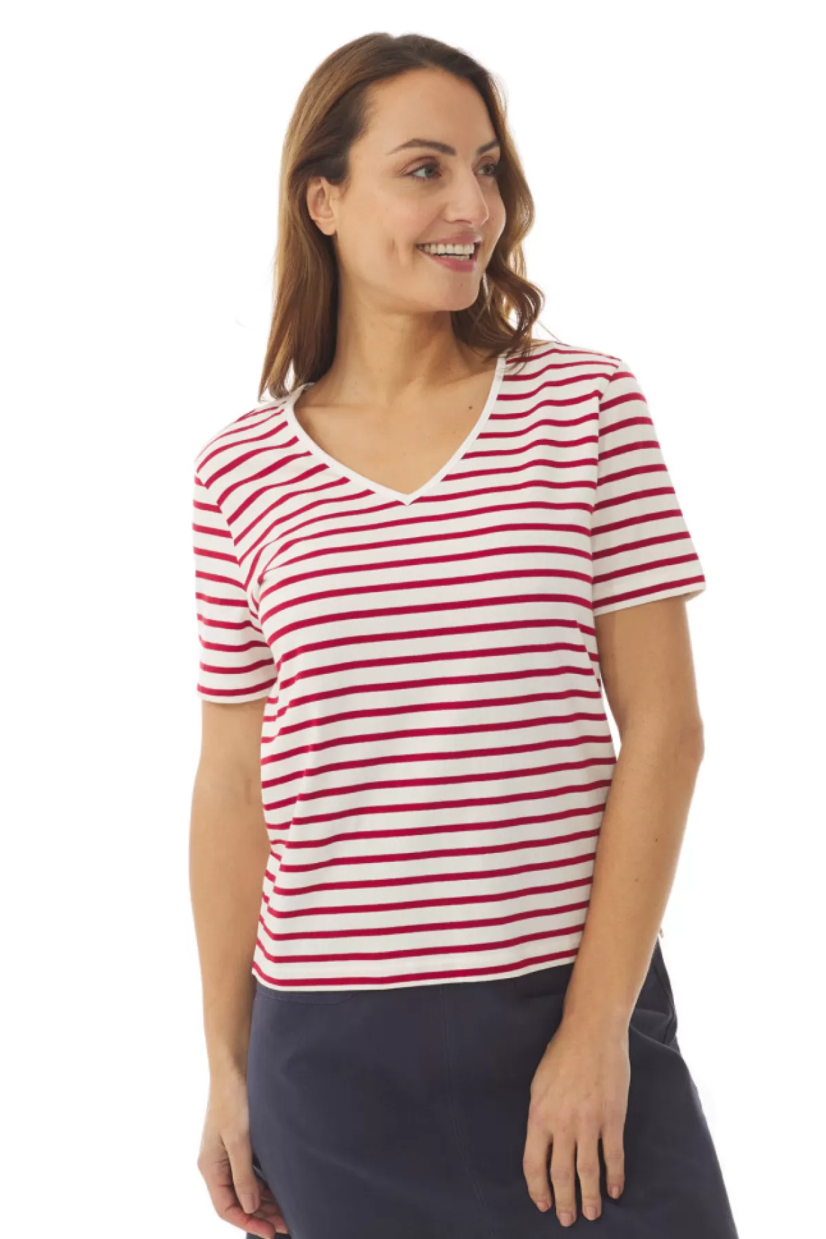 Women Mousqueton Tee-shirt Marinière